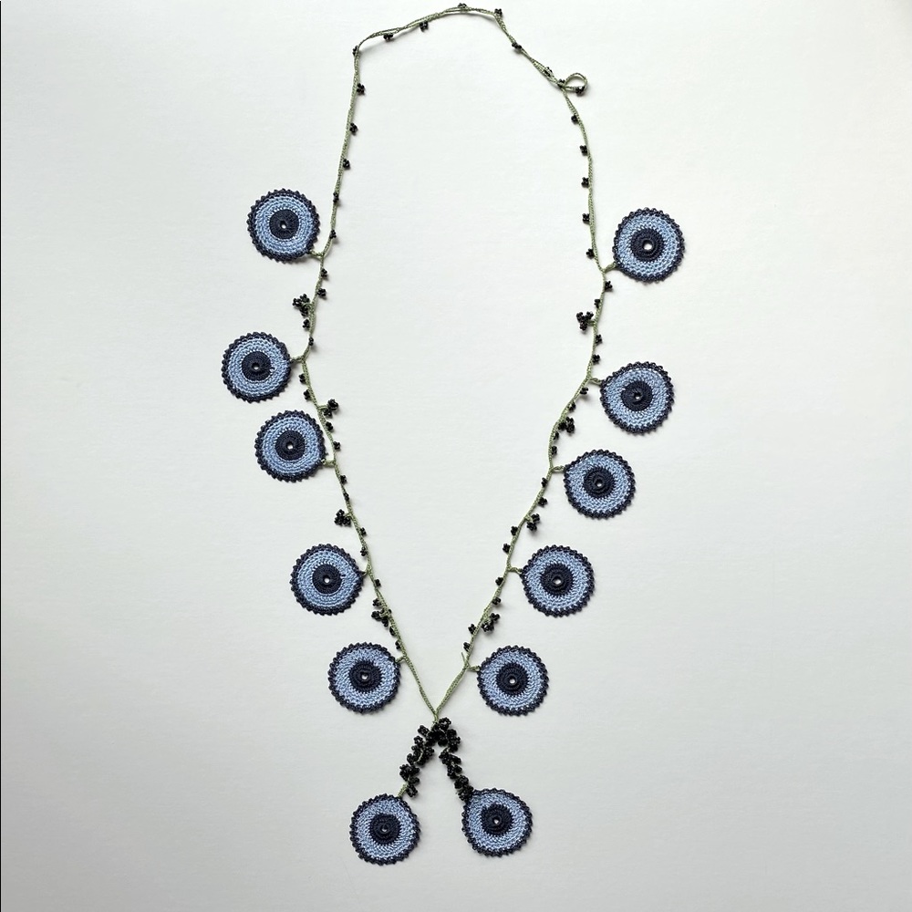 Hand made crochet necklace